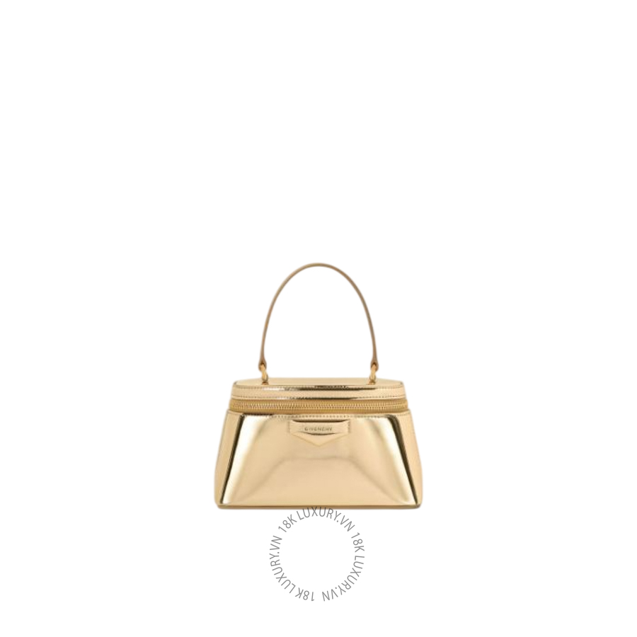 Túi Xách Đeo Chéo Mini Givenchy Antigona vanity bag in mirror effect leather with chain BB60QMB2AS-715 GHJ058