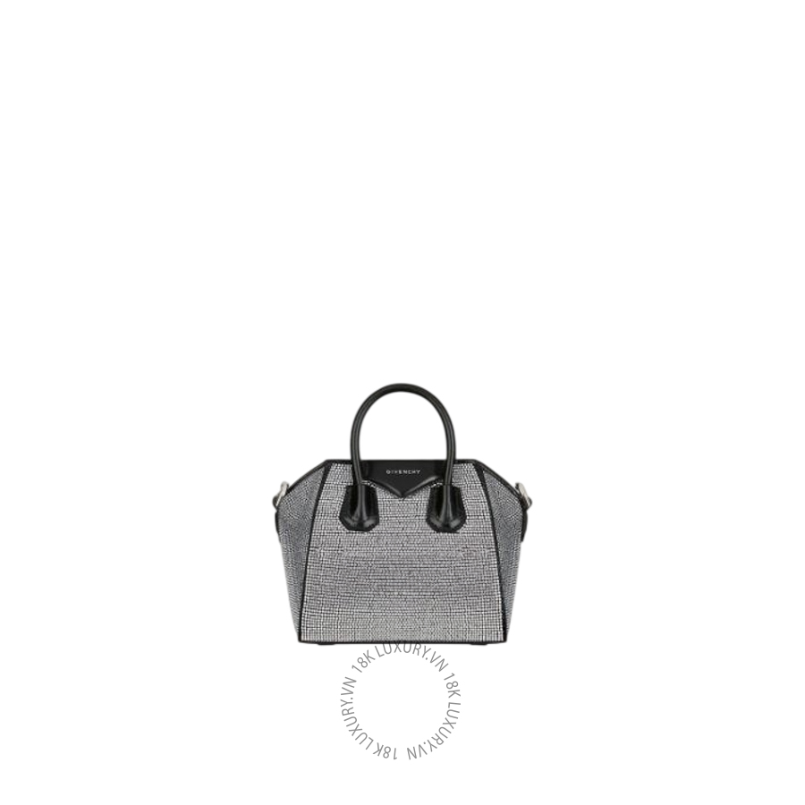 Túi Xách Đeo Chéo Mini Givenchy Micro Antigona bag in satin with strass BB60K4B1WZ-001 GHJ044