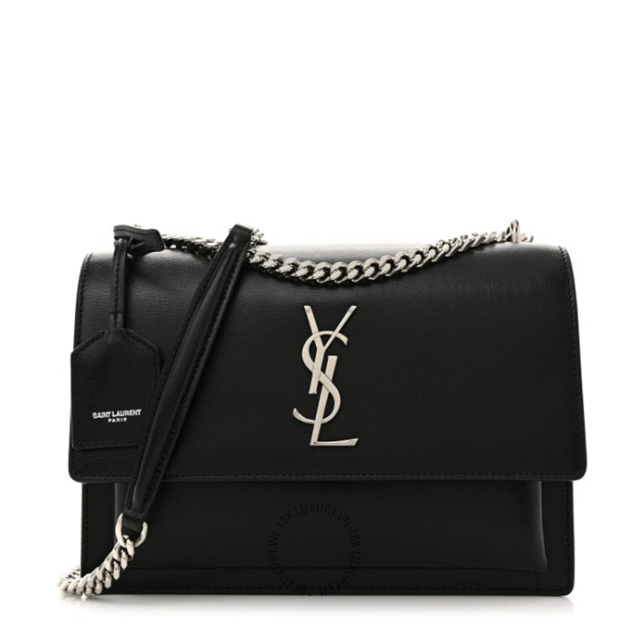 Túi Xách Đeo Chéo Yves Saint Laurent Calfskin Medium Monogram Sunset Black ZZN799