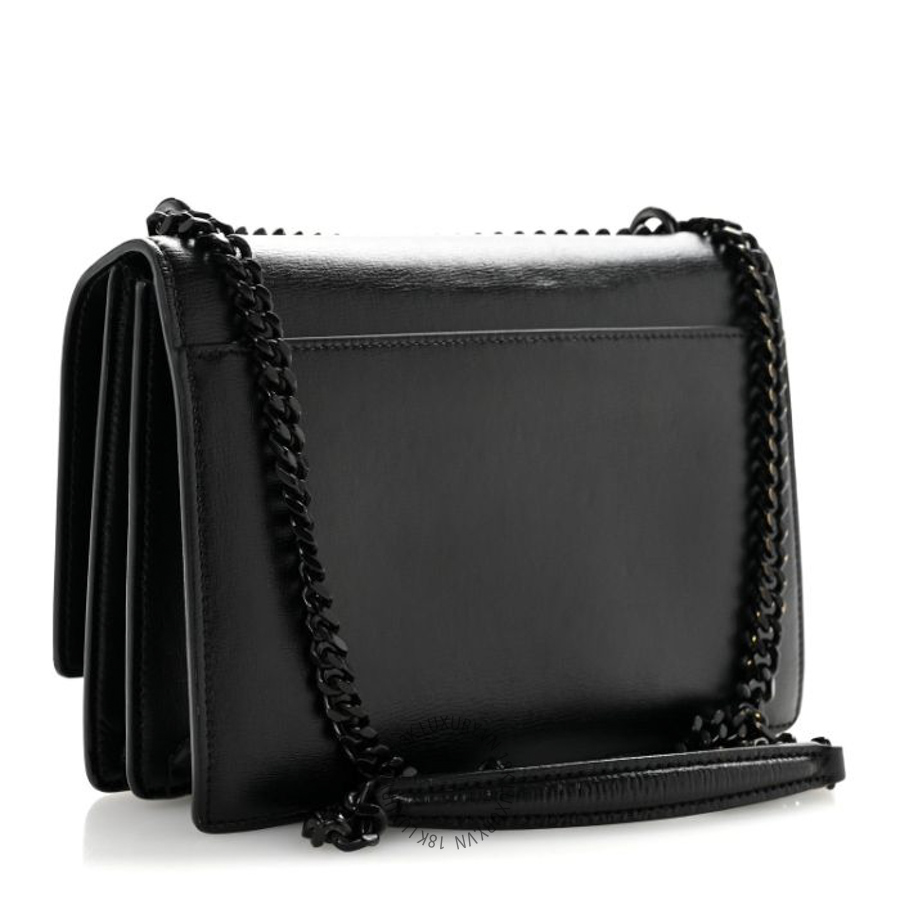 Túi Xách Đeo Chéo Yves Saint Laurent Calfskin Medium Monogram Sunset Satchel Black ZZN969