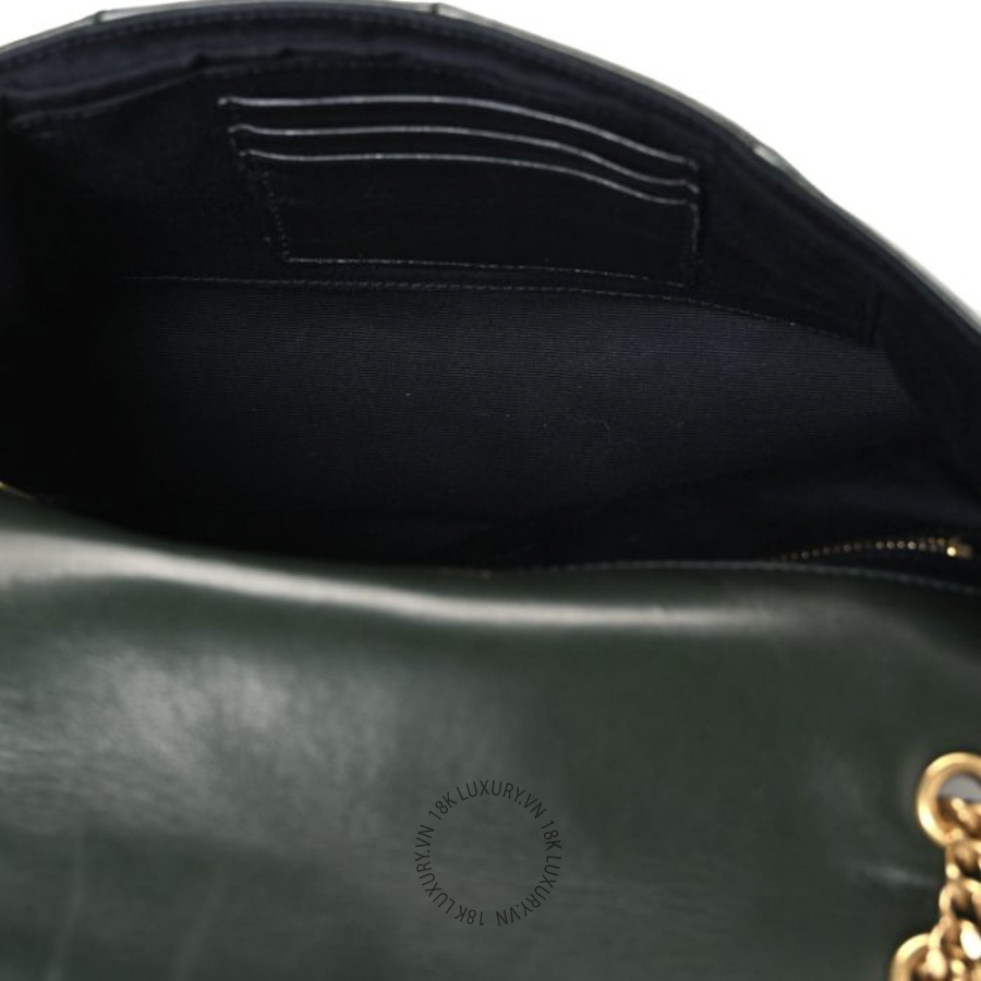 Túi Xách Đeo Chéo Yves Saint Laurent Lambskin Suede Patchwork Monogram Medium Jamie Vert Fonce ZZN120 17 Túi Xách Đeo Chéo Yves Saint Laurent Lambskin Suede Patchwork Monogram Medium Jamie Vert Fonce ZZN120