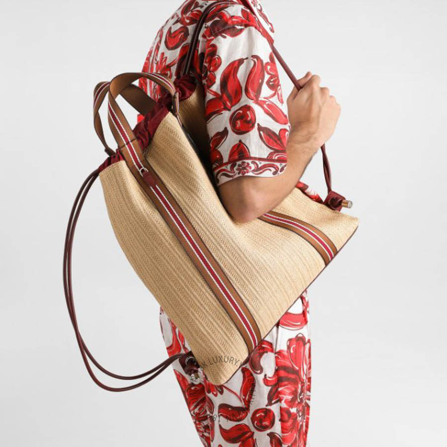 Túi xách Dolce Gabbana Essenza backpack in raffia BM2692A085980995 NTDL019