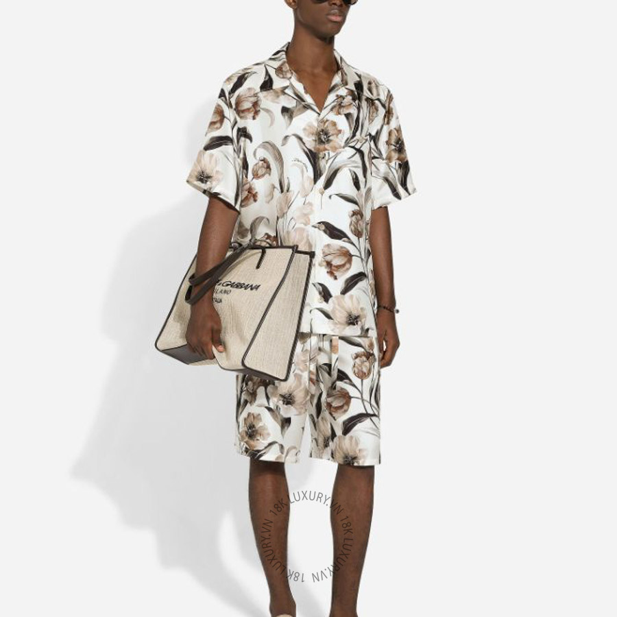 Túi xách Dolce Gabbana Large structured canvas shopper BM2274AN23380718 NTDL114