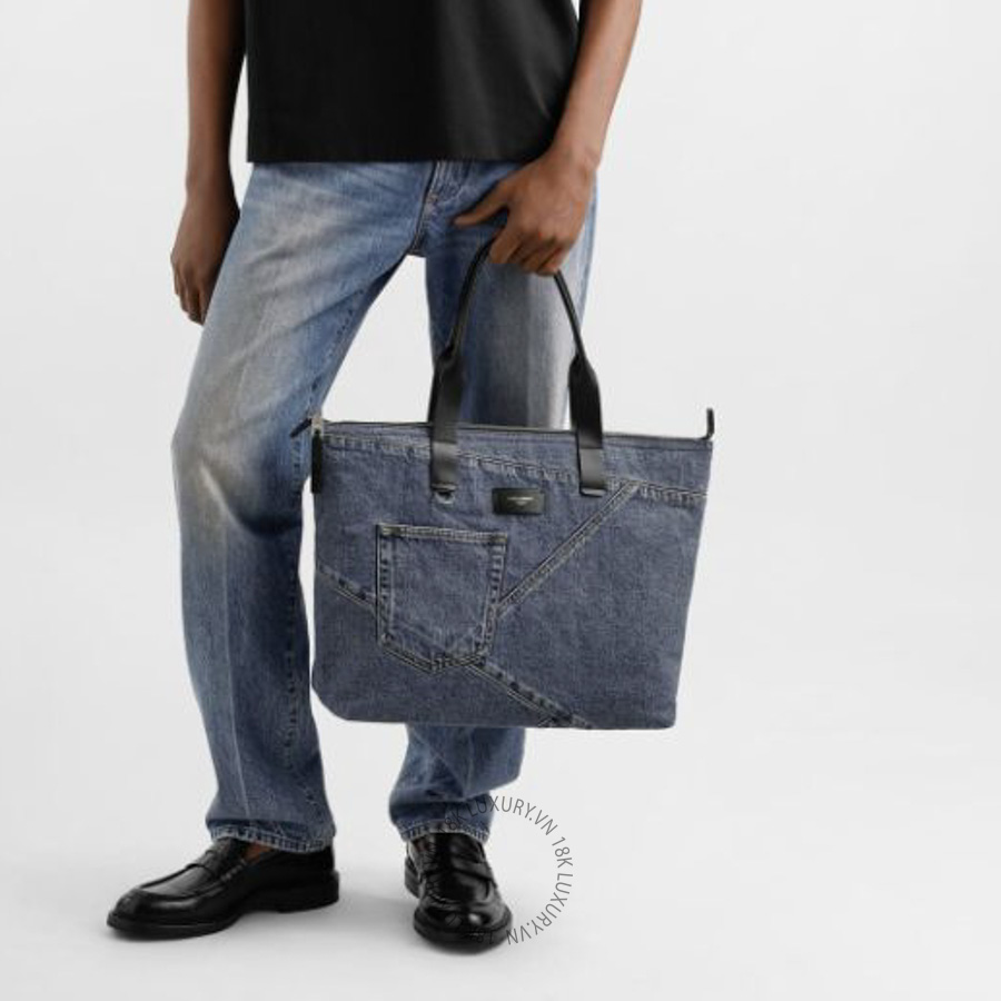 Túi xách Dolce Gabbana Medium shopper in patchwork denim BM2375AQ76089853 NTDL085