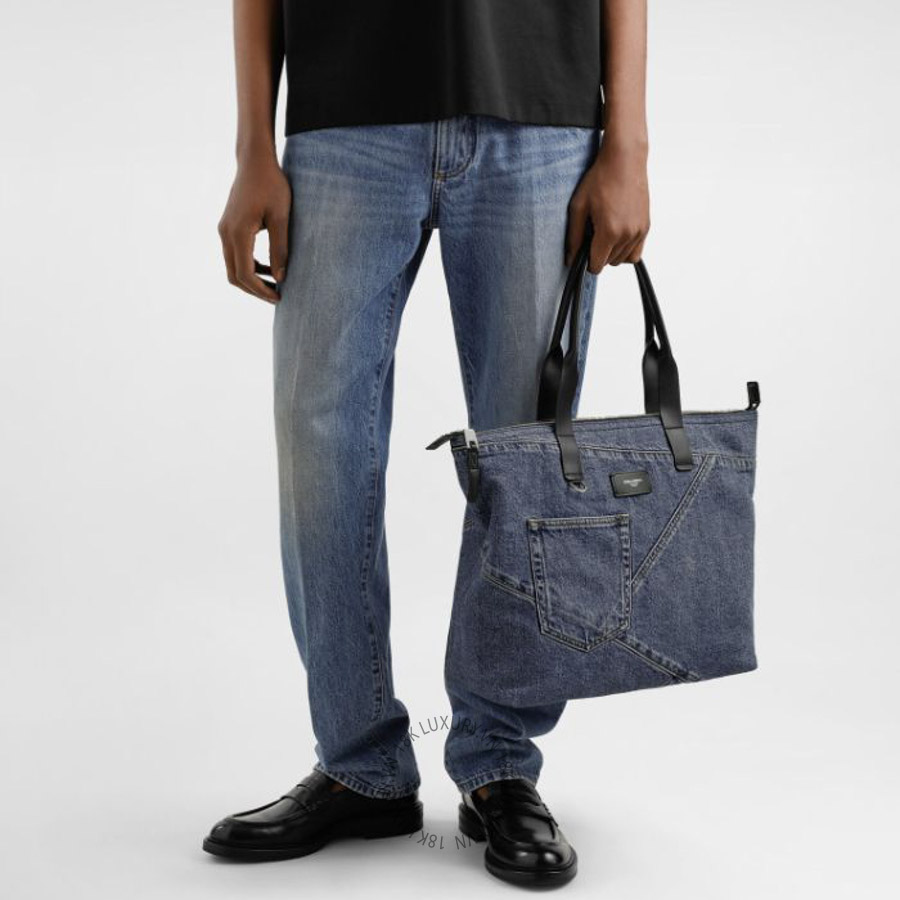 Túi xách Dolce Gabbana Medium shopper in patchwork denim BM2375AQ76089853 NTDL085