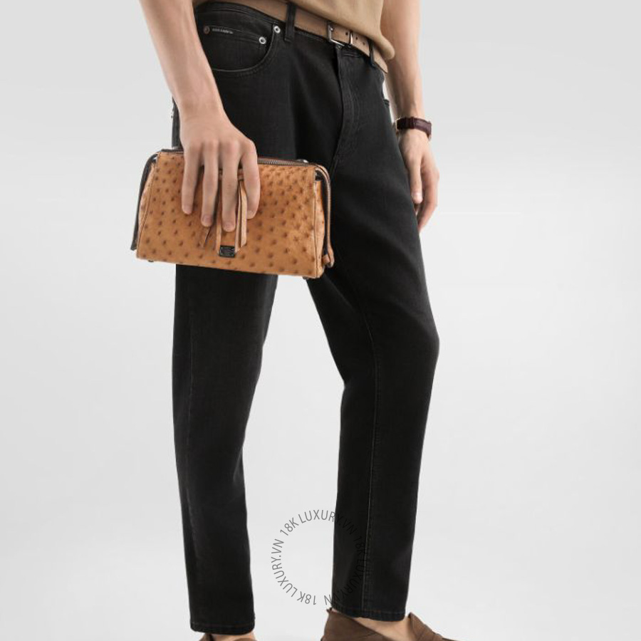 Túi xách Dolce Gabbana Vittoria ostrich leather bag BM2049A8B0680040 NTDL045