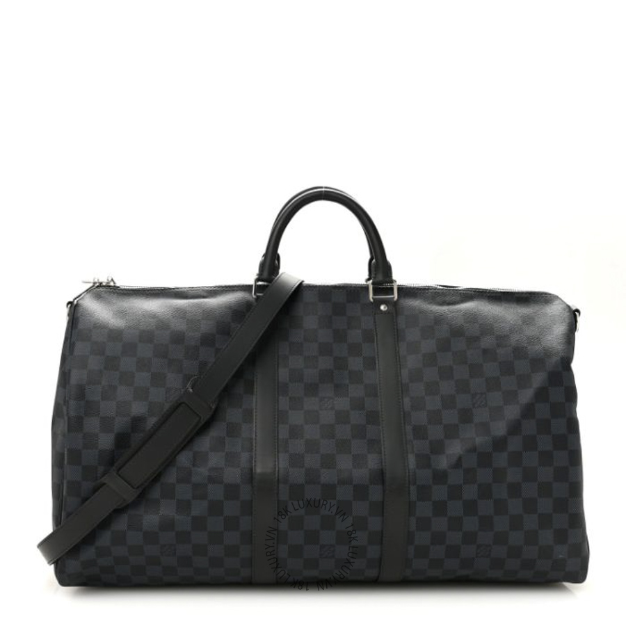 Túi Xách Du Lịch Louis Vuitton Damier Cobalt Keepall Bandouliere 55 MNGR400