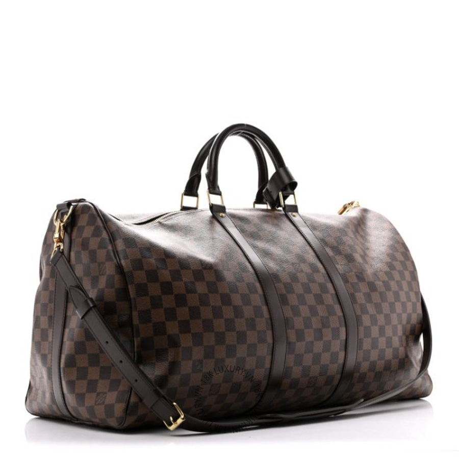 Túi Xách Du Lịch Louis Vuitton Damier Ebene Keepall Bandouliere 55 MNGR652