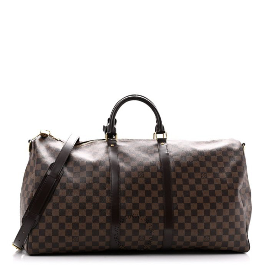 Túi Xách Du Lịch Louis Vuitton Damier Ebene Keepall Bandouliere 55 MNGR652
