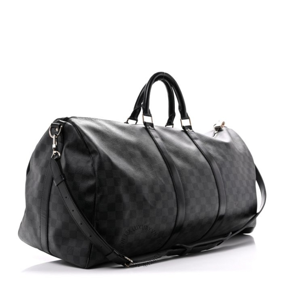 Túi Xách Du Lịch Louis Vuitton Damier Graphite Keepall Bandouliere 55 MNGR678