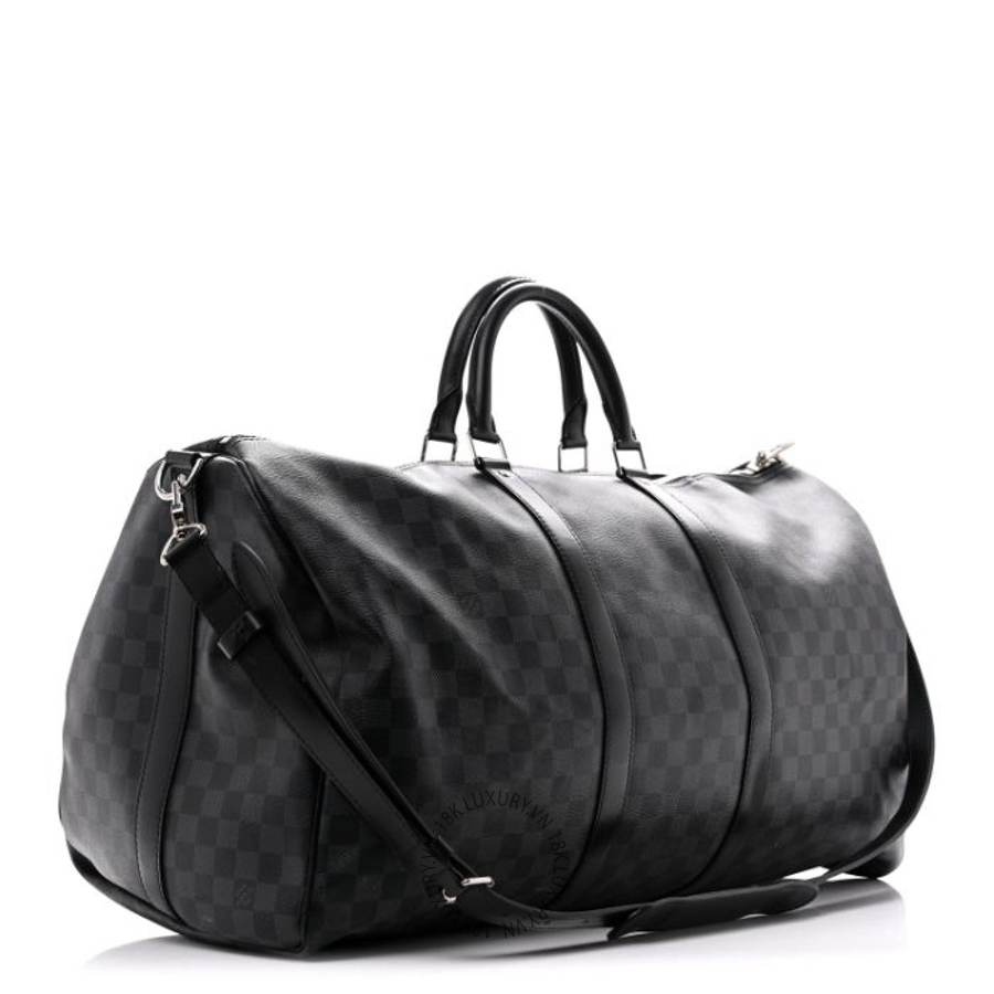 Túi Xách Du Lịch Louis Vuitton Damier Graphite Keepall Bandouliere 55 MNGR698