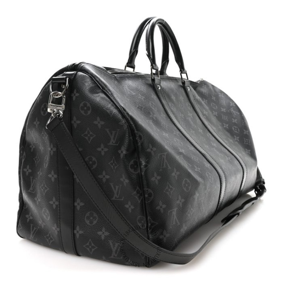 Túi Xách Du Lịch Louis Vuitton Monogram Eclipse Keepall Bandouliere 55 MNGR097