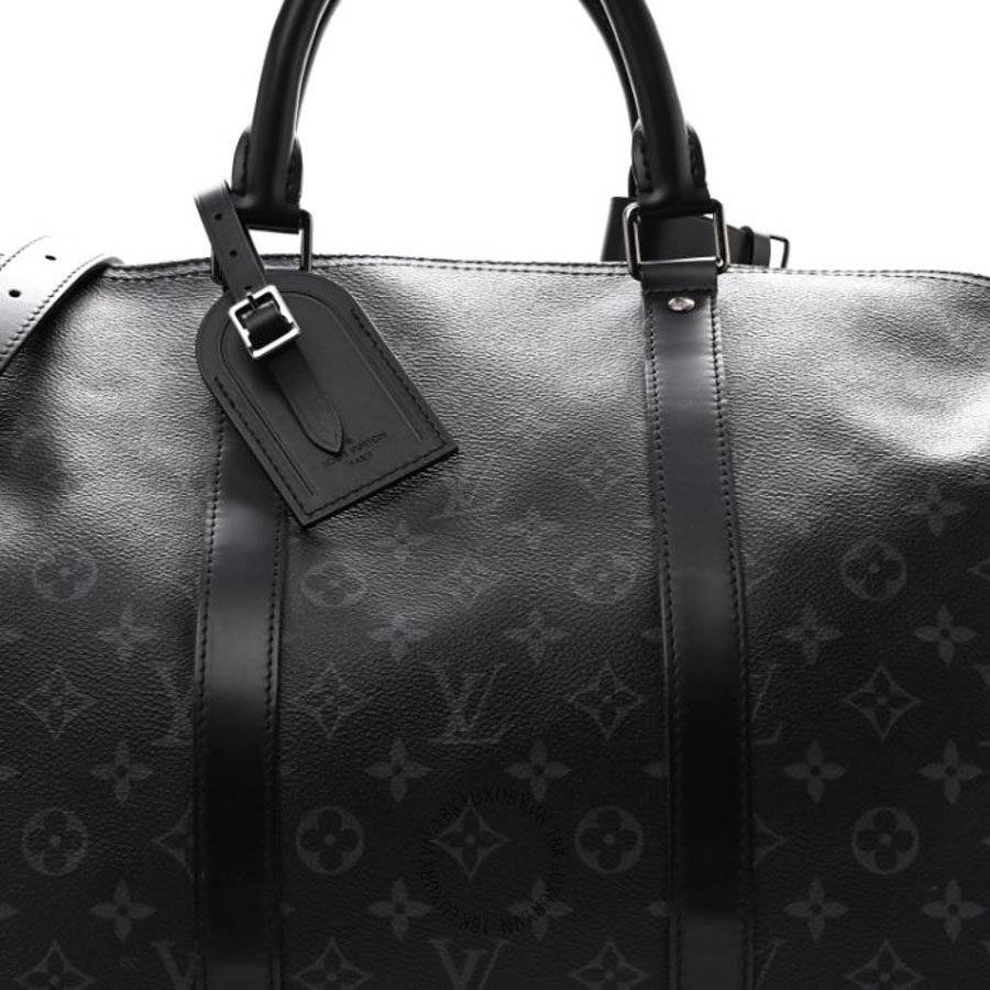 Túi Xách Du Lịch Louis Vuitton Monogram Eclipse Keepall Bandouliere 55 MNGR666 18 Túi Xách Du Lịch Louis Vuitton Monogram Eclipse Keepall Bandouliere 55 MNGR666