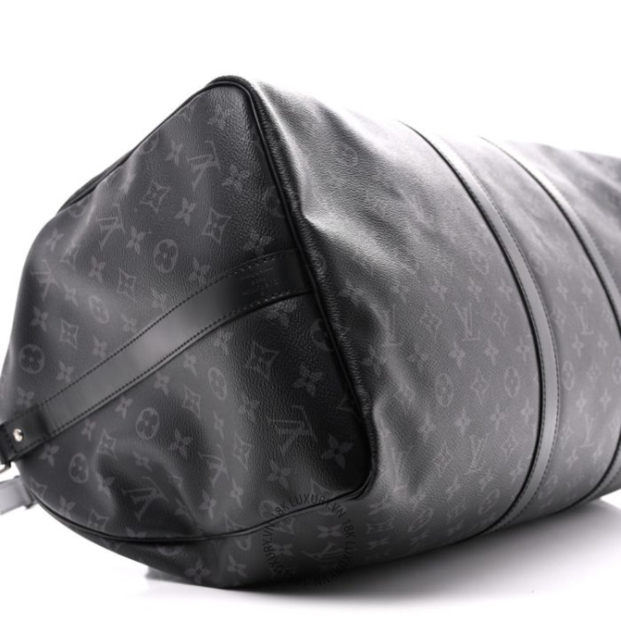 Túi Xách Du Lịch Louis Vuitton Monogram Eclipse Keepall Bandouliere 55 MNGR666 19 Túi Xách Du Lịch Louis Vuitton Monogram Eclipse Keepall Bandouliere 55 MNGR666