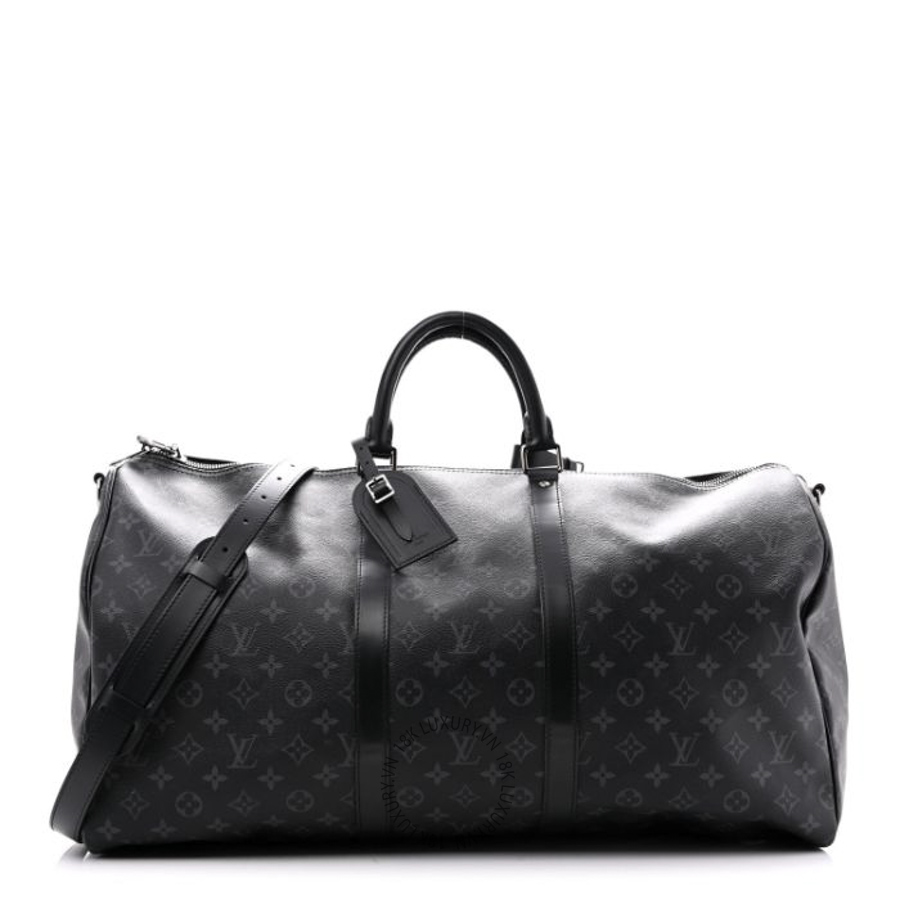 Túi Xách Du Lịch Louis Vuitton Monogram Eclipse Keepall Bandouliere 55 MNGR666