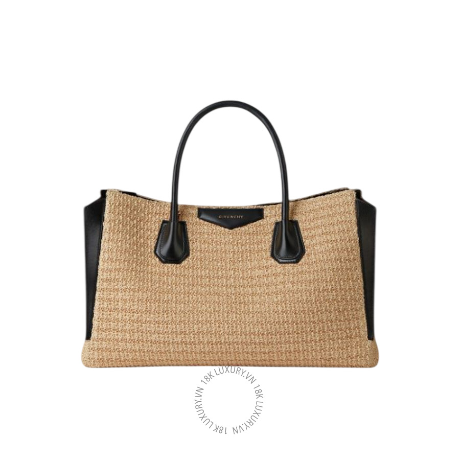 Túi Xách Givenchy Medium Antigona Catchall raffia-effect bag BB518KB2HD-101 GHJ130