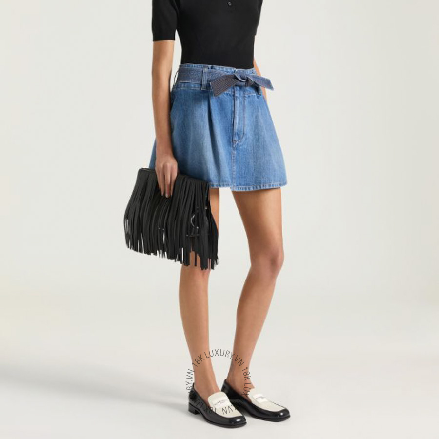 Túi Xách Givenchy Pinch Soft clutch in nappa leather with fringes BB5171B2FB-001 GHJ131