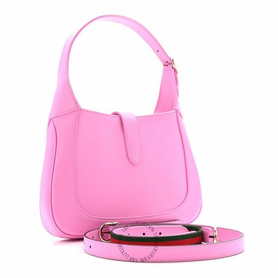 Túi xách Gucci Ancora Calfskin Web Medium Jackie 1961 Hobo Pink NFPG724