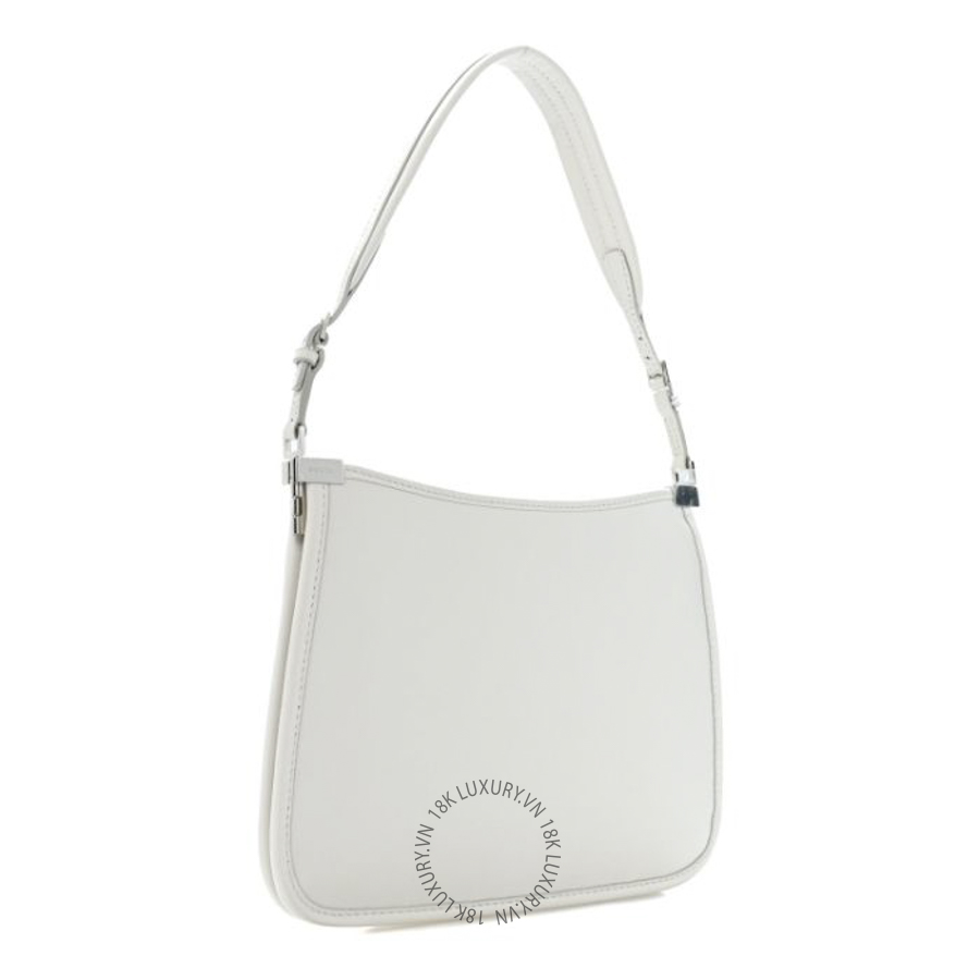 Túi Xách Gucci Calfskin Horsebit Slim Shoulder Bag White GDCB617