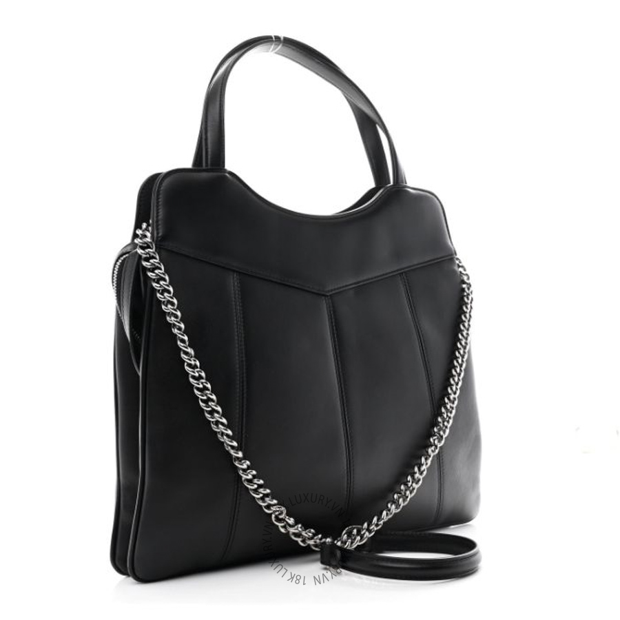 Túi xách Gucci Calfskin Petite GG Medium Tote Bag Black GGC569