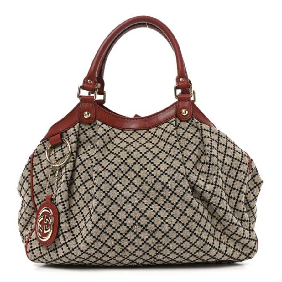 Túi Xách Gucci Diamante Medium Sukey Tote Brown GDCB596