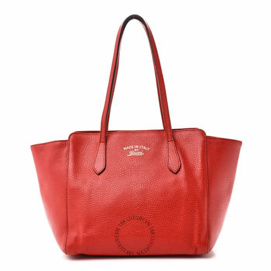 Túi xách Gucci Dollar Calfskin Small Swing Tote Red NFPG474