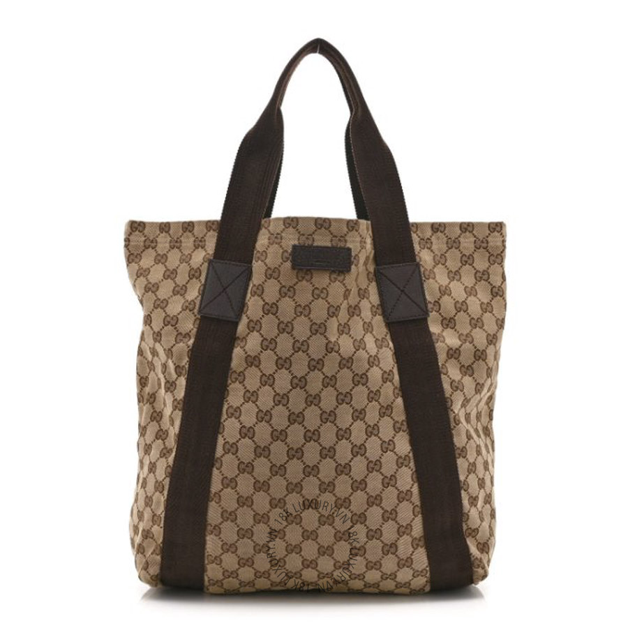 Túi Xách Gucci GG Monogram Medium Handle Vertical Tote Bag Dark Brown GDCB308