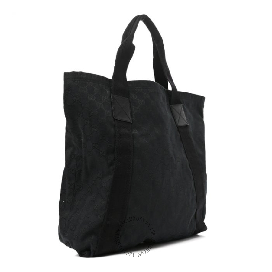 Túi Xách Gucci GG Monogram Medium Handle Vertical Tote Black GDCB171