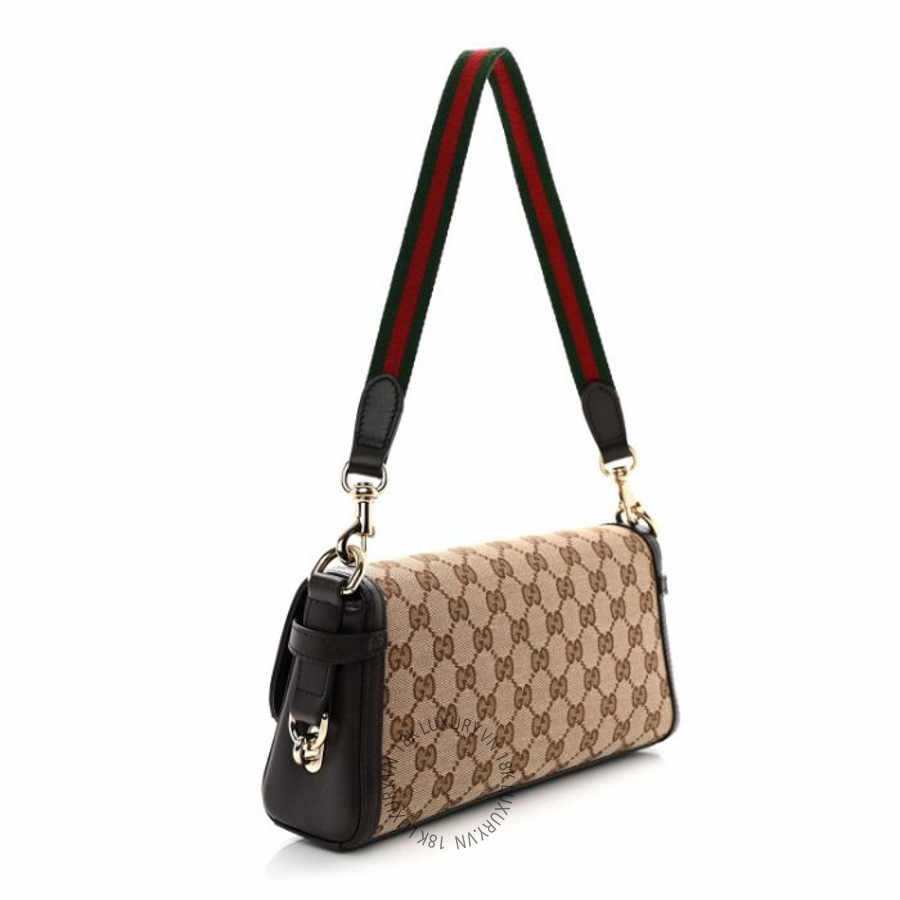 Túi xách Gucci GG Monogram Small Luce Shoulder Bag Beige Ebony NFPG641