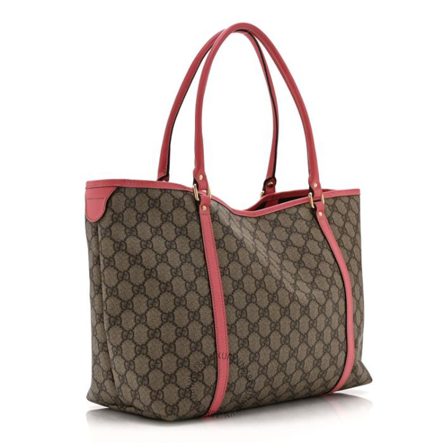 Túi xách Gucci GG Plus Monogram Large Joy Tote Pink GGC160