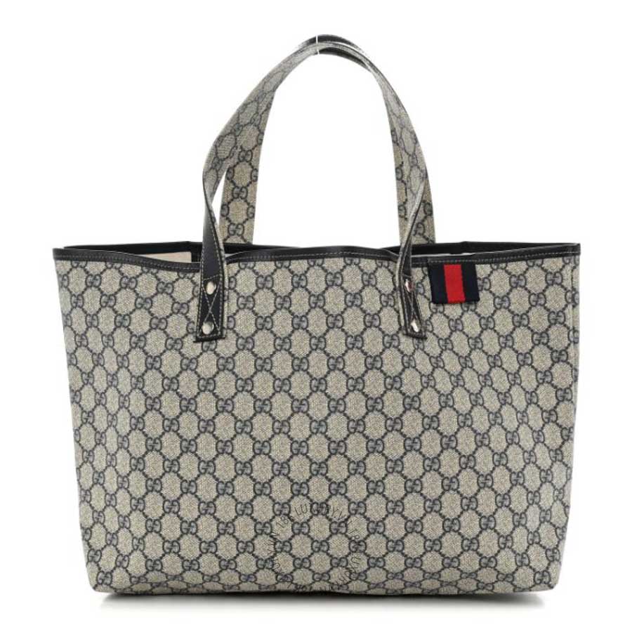 Túi xách Gucci GG Plus Monogram Medium Signature Web Loop Tote Navy GGC566