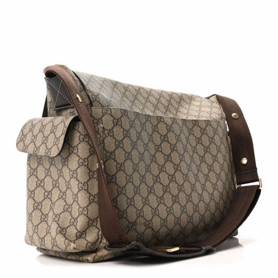 Túi xách Gucci GG Plus Monogram Messenger Diaper Bag Dark Brown NFPG109