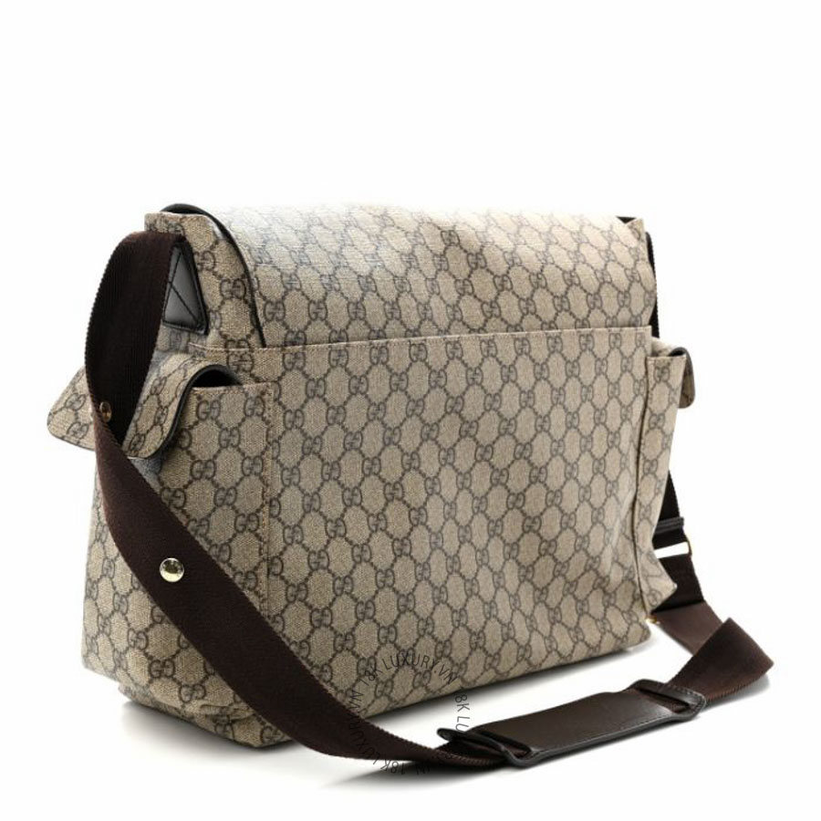 Túi xách Gucci GG Plus Monogram Messenger Diaper Bag Dark Brown NFPG131