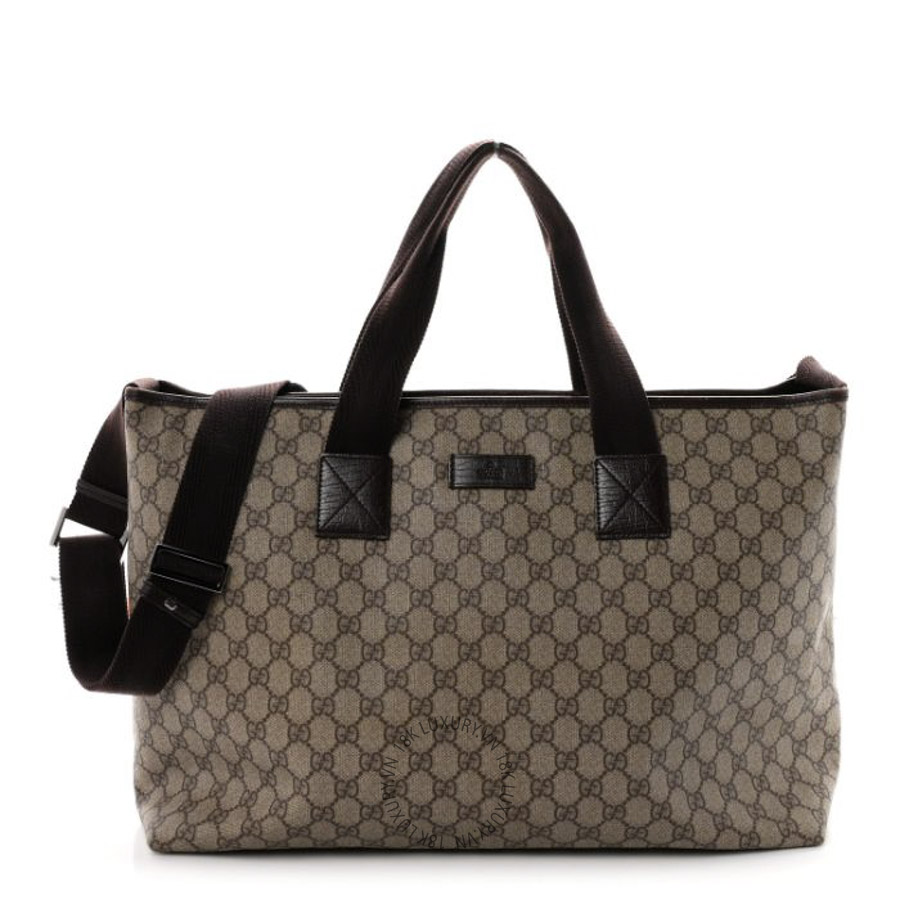 Túi Xách Gucci GG Plus Monogram Travel Bag Dark Brown GDCB216