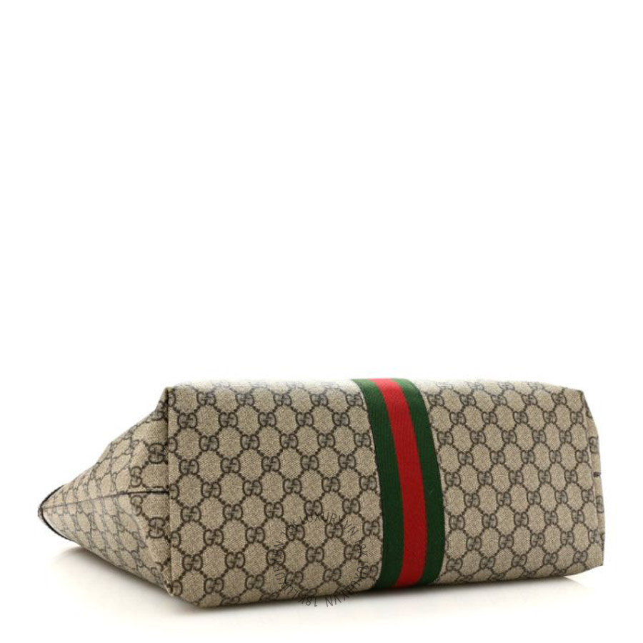 Túi xách Gucci GG Supreme Monogram Medium Ophidia Shopping Tote Brown GGC268 8 Túi xách Gucci GG Supreme Monogram Medium Ophidia Shopping Tote Brown GGC268