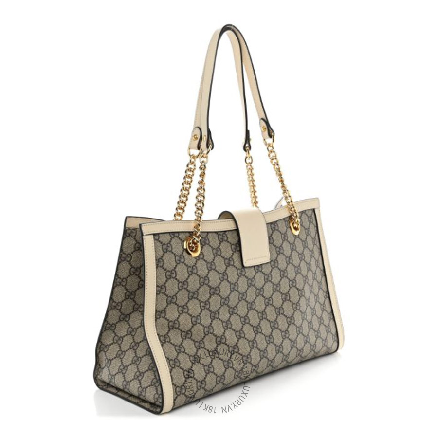 Túi xách Gucci GG Supreme Monogram Medium Padlock Tote GGC653