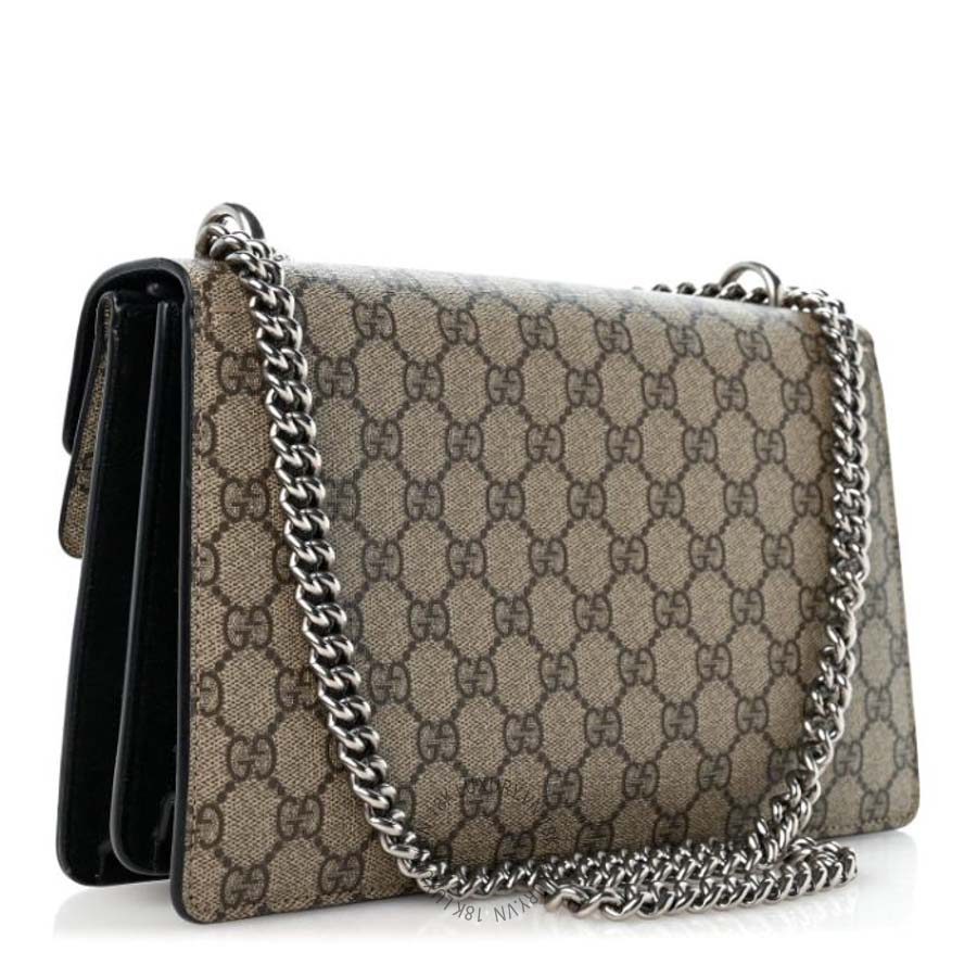 Túi xách Gucci GG Supreme Monogram Small Dionysus Shoulder Bag Black GGC660