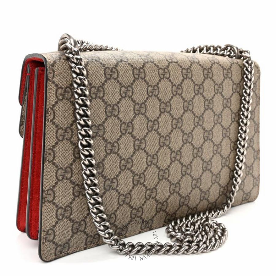 Túi xách Gucci GG Supreme Monogram Small Dionysus Shoulder Bag Red NFPG052