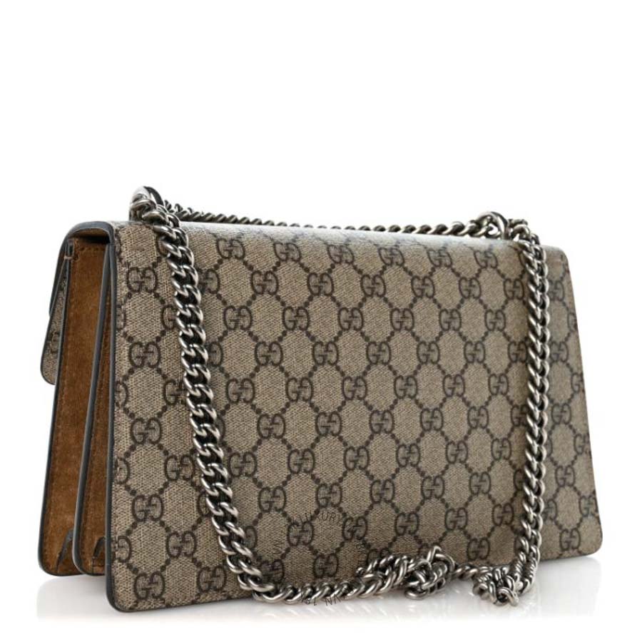 Túi xách Gucci GG Supreme Monogram Small Dionysus Shoulder Bag Taupe GGC656
