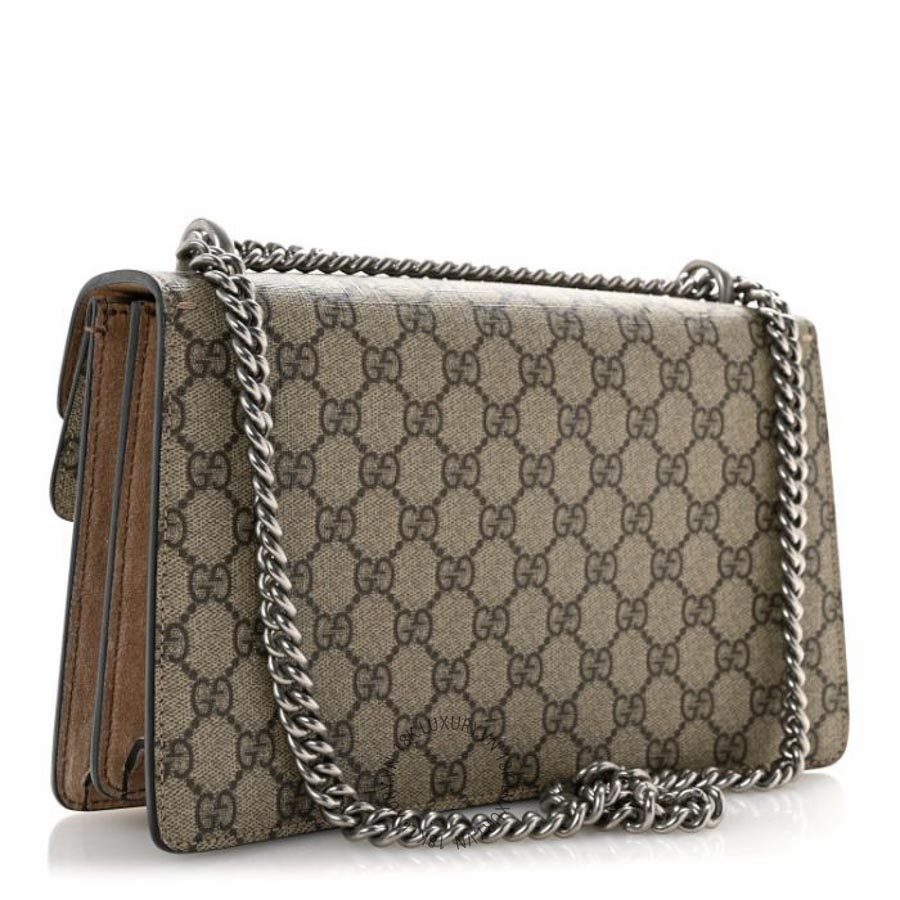 Túi xách Gucci GG Supreme Monogram Small Dionysus Shoulder Bag Taupe NFPG042