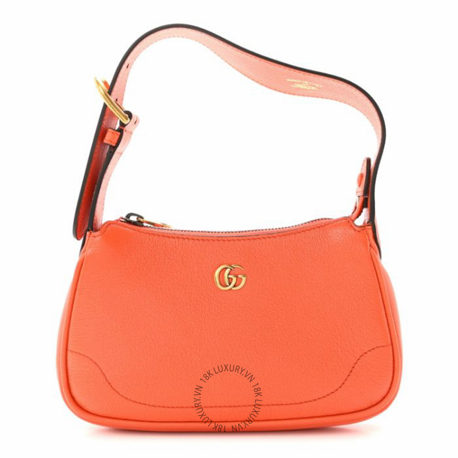Túi xách Gucci Goatskin Mini Aphrodite Shoulder Bag Orange NFPG394