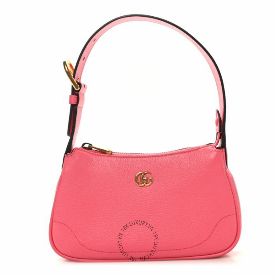 Túi xách Gucci Goatskin Mini Aphrodite Shoulder Bag Rhodamine Pink NFPG512
