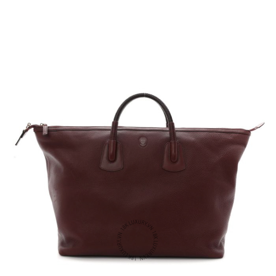Túi Xách Gucci Grained Calfskin Duffle Bag Burgundy GDCB305