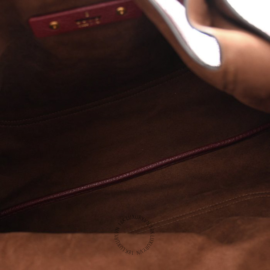 Túi Xách Gucci Grained Calfskin Softbit Maxi Shoulder Bag Rosso Ancora GDCB326 22 Túi Xách Gucci Grained Calfskin Softbit Maxi Shoulder Bag Rosso Ancora GDCB326