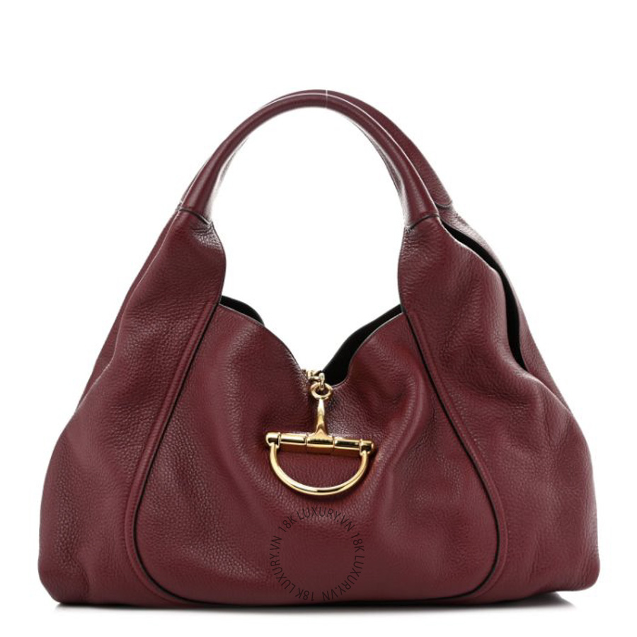Túi Xách Gucci Grained Calfskin Softbit Maxi Shoulder Bag Rosso Ancora GDCB326