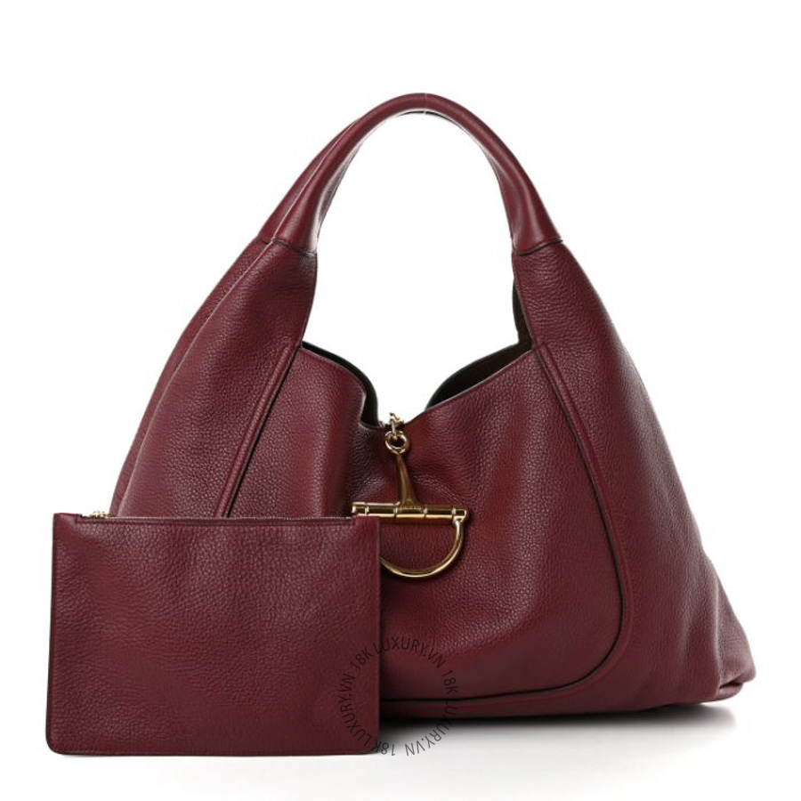 Túi Xách Gucci Grained Calfskin Softbit Maxi Shoulder Bag Rosso Ancora Red GDCB540