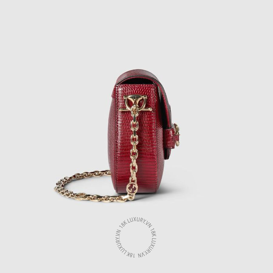 Túi Xách Gucci Horsebit 1955 lizard mini bag 675801 LUZ0L 6207 GFD237 21 Túi Xách Gucci Horsebit 1955 lizard mini bag 675801 LUZ0L 6207 GFD237
