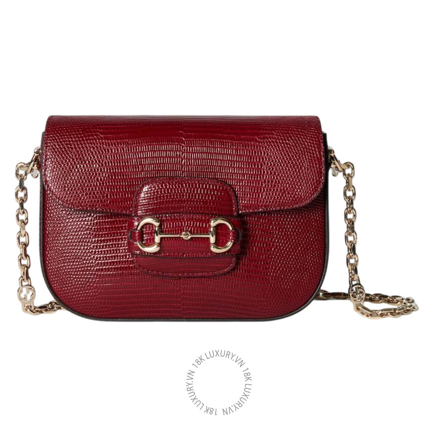 Túi Xách Gucci Horsebit 1955 lizard mini bag 675801 LUZ0L 6207 GFD237