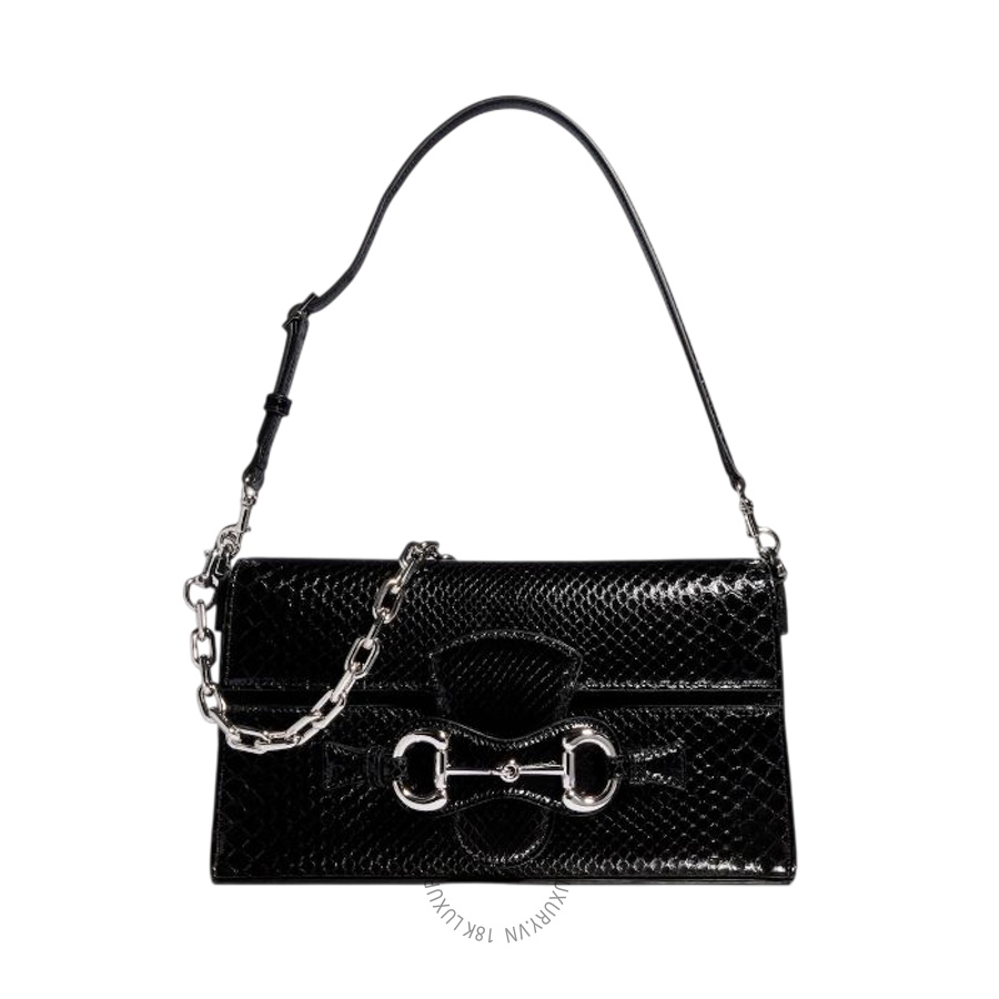 Túi Xách Gucci Horsebit Ristretto python medium shoulder bag A006KQ LJM0G 1000 GFD130