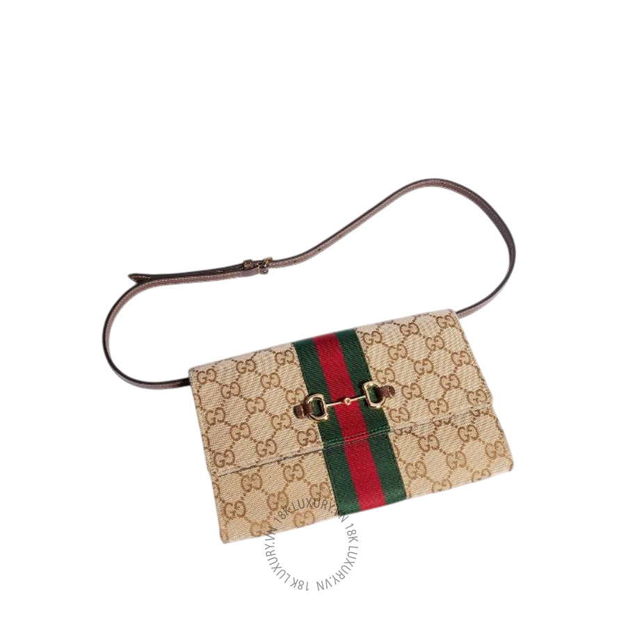 Túi Xách Gucci Horsebit Web wallet with strap 867120 FAF88 9645 GFD230